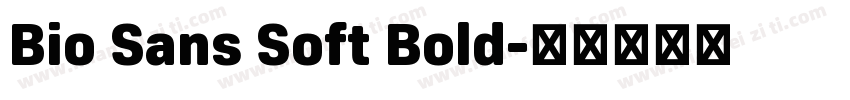 Bio Sans Soft Bold字体转换